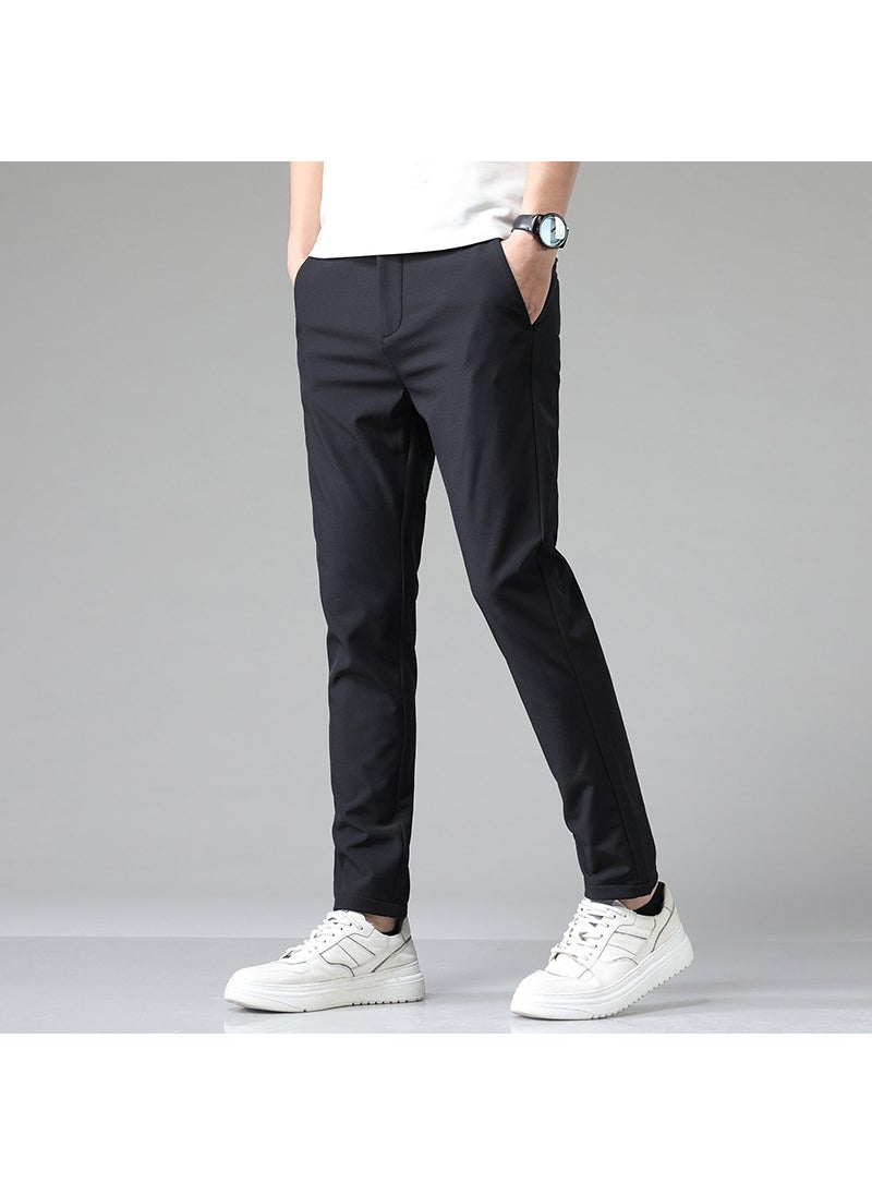 Generic - Soft Stretch Casual Pants Multi-Color Slim Fit 5008 Blue - Image 1
