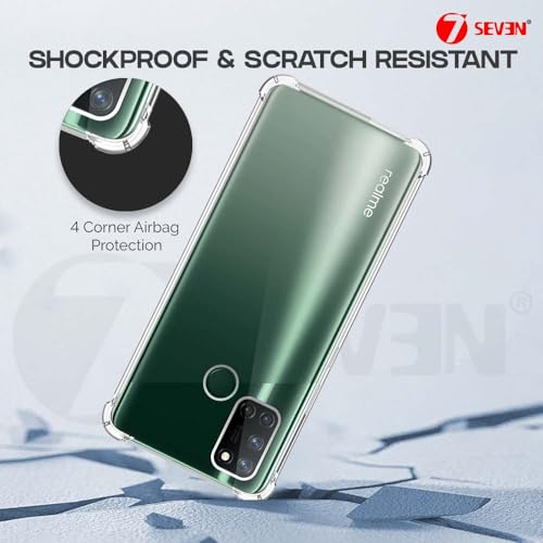 7-Seven 7SEVEN® Back Cover for Realme 7i 4G Transparent Mobile Back Case Shock Proof Design Camera Edges Protection Crystal Clear Phone Case Silicon Soft TPU and Flexible Bumper Phone Cover - Image 3