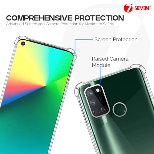 7-Seven 7SEVEN® Back Cover for Realme 7i 4G Transparent Mobile Back Case Shock Proof Design Camera Edges Protection Crystal Clear Phone Case Silicon Soft TPU and Flexible Bumper Phone Cover - Image 4