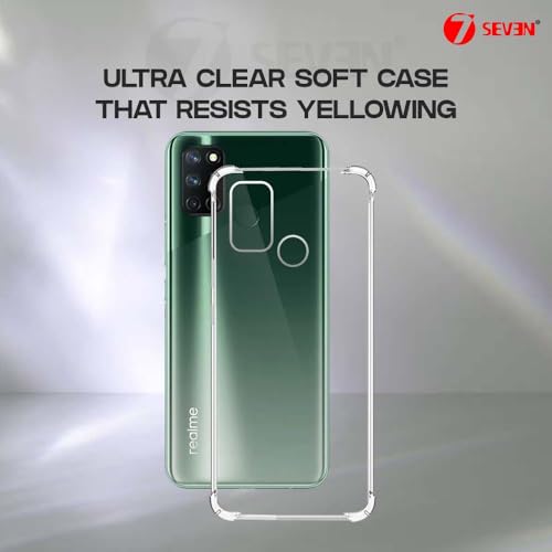7-Seven 7SEVEN® Back Cover for Realme 7i 4G Transparent Mobile Back Case Shock Proof Design Camera Edges Protection Crystal Clear Phone Case Silicon Soft TPU and Flexible Bumper Phone Cover - Image 5