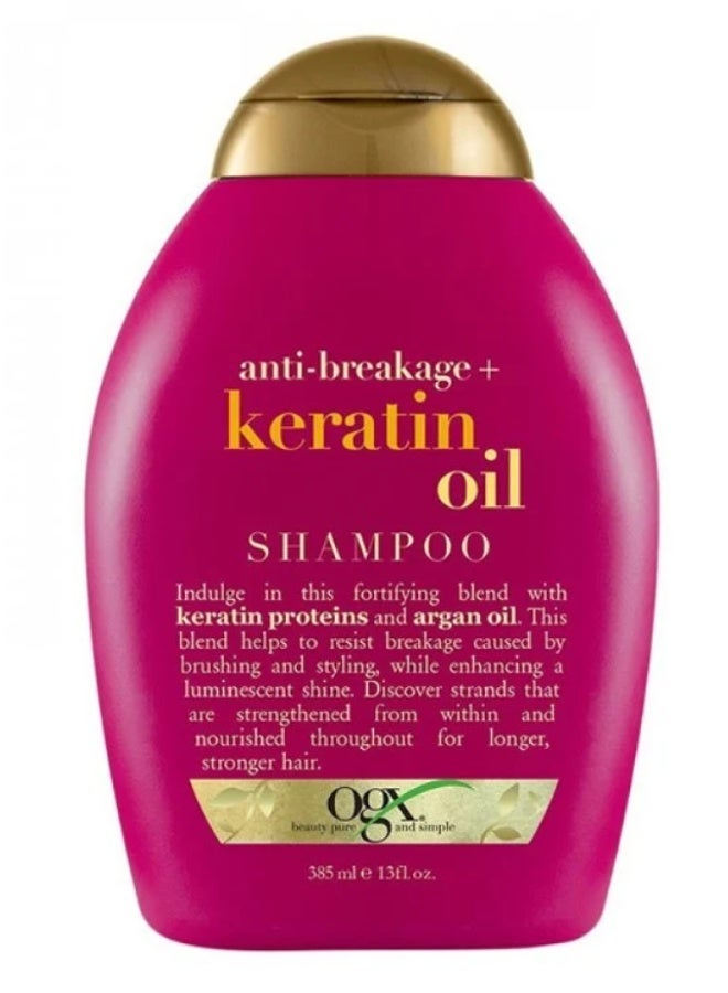 Ogx Anti-Breakage Plus Keratin Oil Shampoo - 385ml - Image 1
