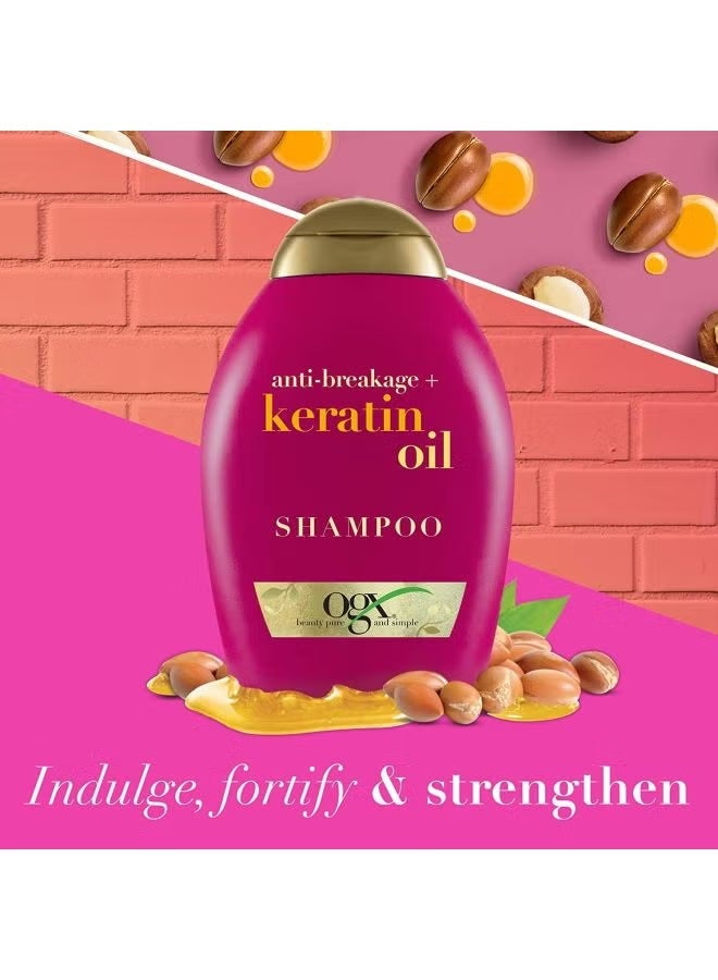 Ogx Anti-Breakage Plus Keratin Oil Shampoo - 385ml - Image 2
