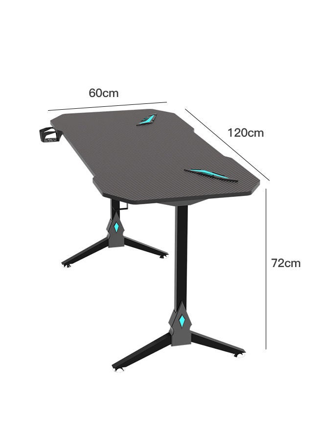Sharpdo Gaming Desk Small Gaming Table for Kids Gift Idea PC Computer Desk Home Office Desk Workstation with Carbon Fiber Surface Game Table with Headphone Hook and Cup Holder - Image 5
