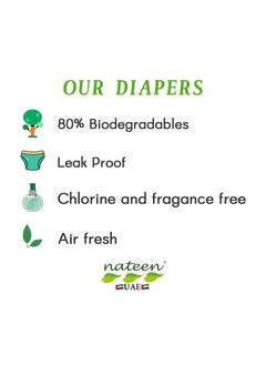 nateen Premium Care Baby Pants Diapers,Size 5(12-17kg),X-Large Baby Pull Ups,160 Count Diaper Pants,Super Absorbent,Ultra Thin Baby Diapers Pants.  - Image 2