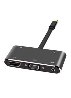 نيبمينينت محول موزع 1 في 5 من Type-C إلى HDMI أسود  - Image 2