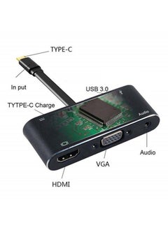 نيبمينينت محول موزع 1 في 5 من Type-C إلى HDMI أسود  - Image 3