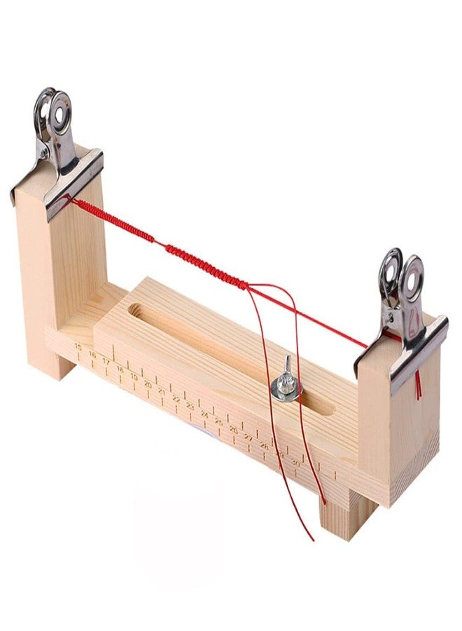 Houlibify Wood Bracelet Jig, Adjustable Paracord Jig Bracelet Maker DIY Hand Knitting Wristband Jig for Bracelets Necklaces Car Hangings - Image 1