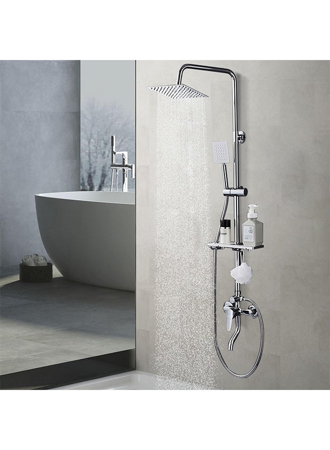 Hihonor Bathroom Shower Set,Copper Plated,Thermostatic Faucet Shower,Bathroom Combination Shower,Height Adjustable,Suitable for Home/Hotel(Black) - Image 5