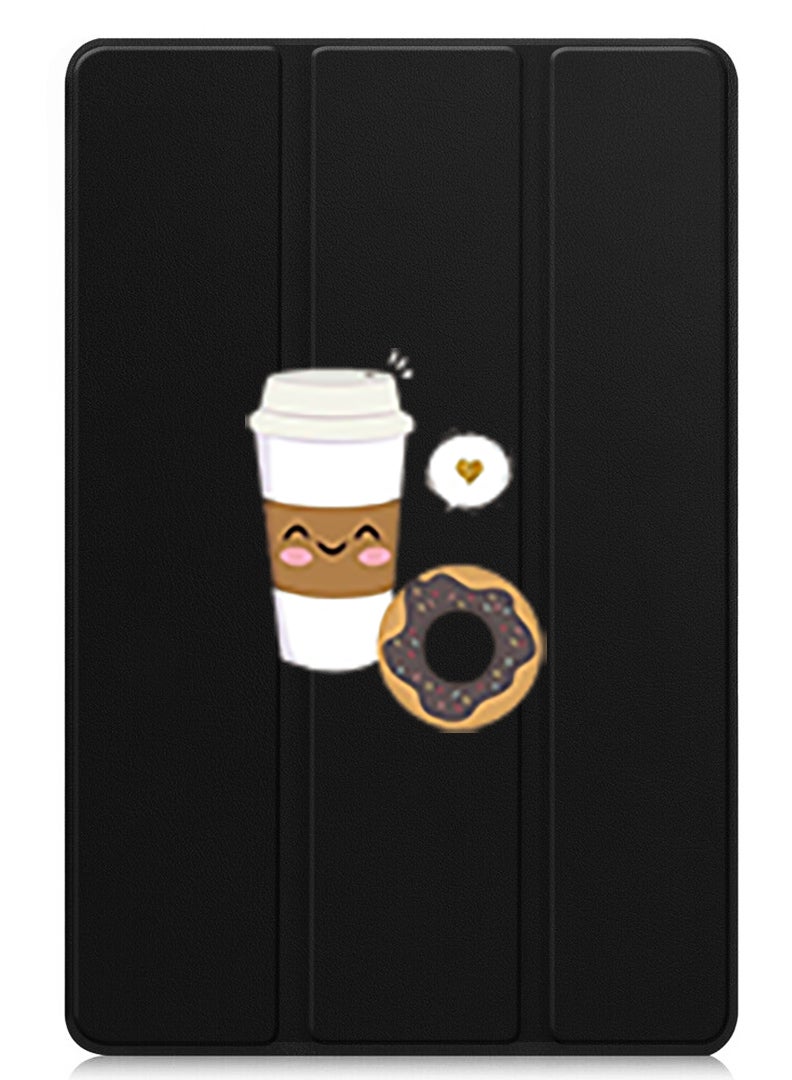 Theodor Protective Flip Case For Lenovo Xiaoxin Pad (2024) With Trifold Stand Auto Wake Sleep Shockproof Cover Coffee - Image 1