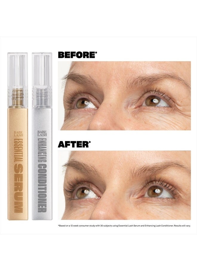 BABE ORIGINAL - Babe Original Triple Threat Mini Set, Includes Babe Lash Essential Serum & Enhancing Conditioner + Babe Brow Amplifying Serum, 1 mL, 3 Pack - Image 1