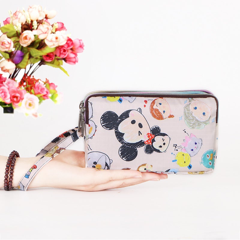 6Inch Waterproof Phone Bag Three-Layer Separation Long Wallet Wrist Bag Fabric Coin Purse Women'S Bag Waterproof Upgrade - Image 1