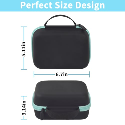 casmilee Kids Instant Print Camera Case for Dylanto/for ESOXOFFORE/for VTech KidiZoom PrintCam/Creator Cam/for Goopow/for GKTZ/for FUNKAM/for Agoigo Waterproof Digital Video Toddler Cameras - Box Only (Black) - Image 5
