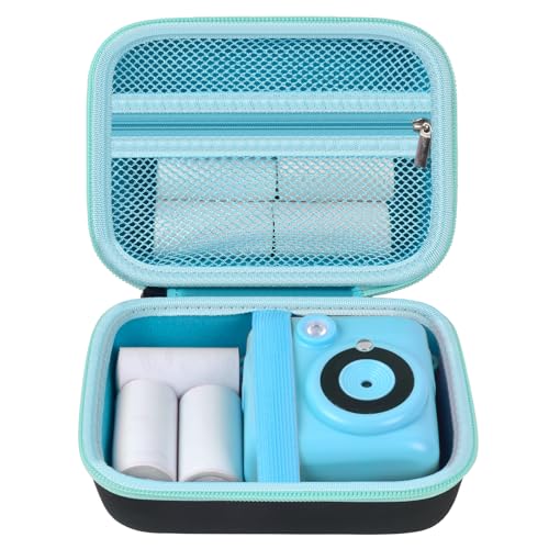 casmilee Kids Instant Print Camera Case for Dylanto/for ESOXOFFORE/for VTech KidiZoom PrintCam/Creator Cam/for Goopow/for GKTZ/for FUNKAM/for Agoigo Waterproof Digital Video Toddler Cameras - Box Only (Black) - Image 1