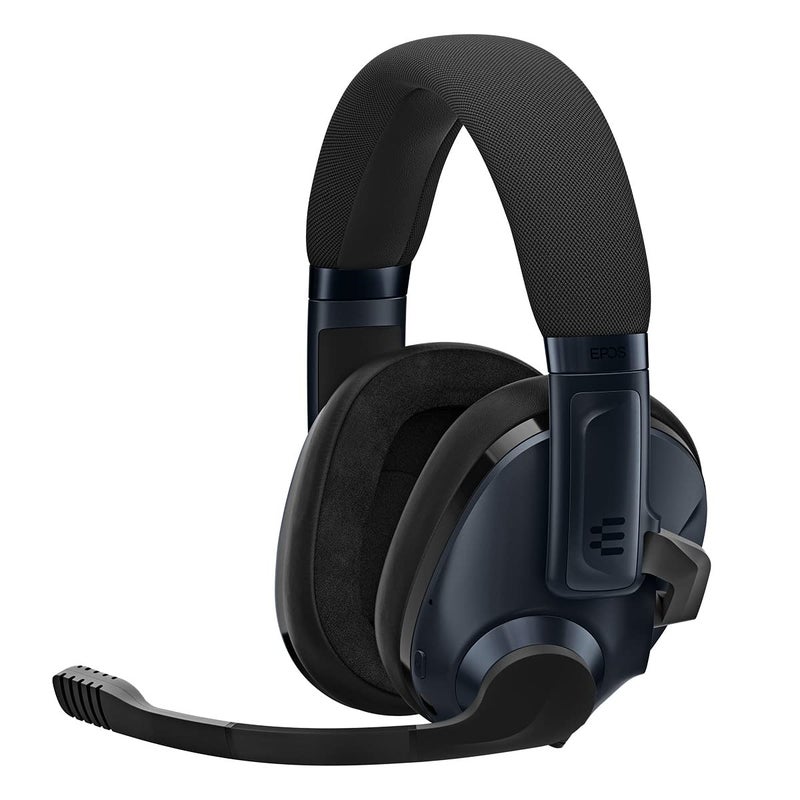EPOS Gaming H3Pro Hybrid Gaming Headset - PC Headphones with Microphone - Noise-Cancellation, Adjustable, Smart Button Audio Mixing, Bluetooth, Gaming Suite, Surround Sound - Windows 10,Midnight Blue - Image 1