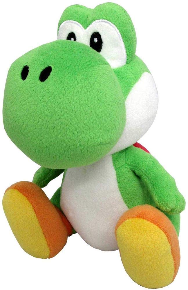 Little Buddy Super Mario All Star Collection 1416 Yoshi Stuffed Plush, 8",Multi-colored - Image 1