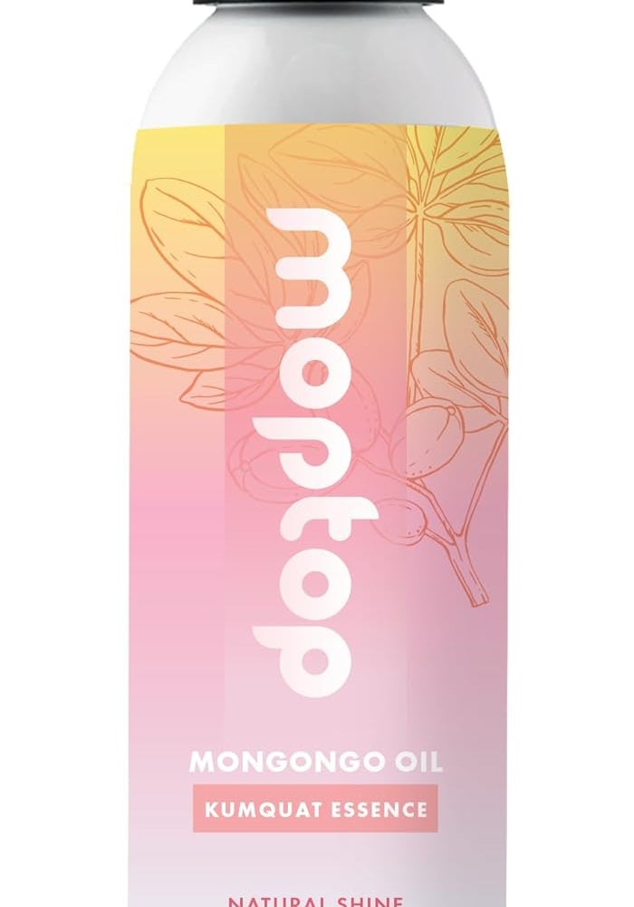 MopTop Mongongo Oil - Curly Hair Oil for Moisturizing and Nourishing Dry Hair with Kumquat Essence, 4oz - Image 1
