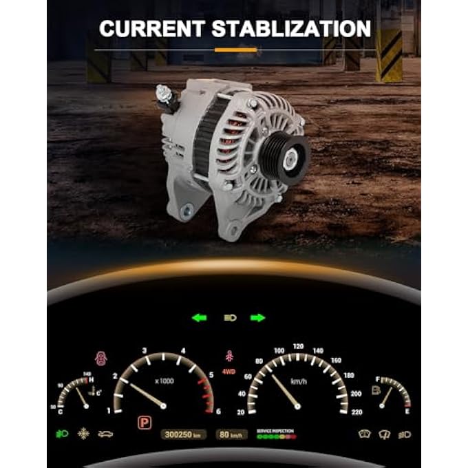ROADFAR New Alternator Compatible for Mazda for 3 2.0L 2014-2016,for Mazda for 3/6 2.5L 2014-2016,for Mazda for CX-5 2.0L 2013-2016,for Mazda for CX-5 2.5L 2014-2016, Replace 20288 - Image 1