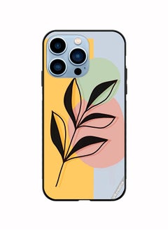Protective Case Cover For Apple iPhone 13 Pro Max Abstract Shapes And Floral Design Multicolour