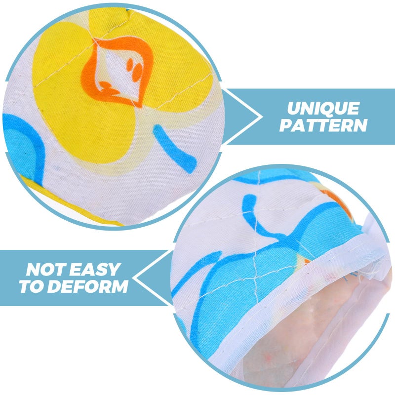 Heat Resistant Oven Gloves 2 Pairs Cotton Lined Thickened Microwave Safe BBQ Baking Mitts - Image 4