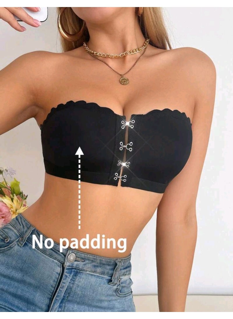 SHEIN 1Piece Women Front-Closure Bra Camisole Bralette - Image 2