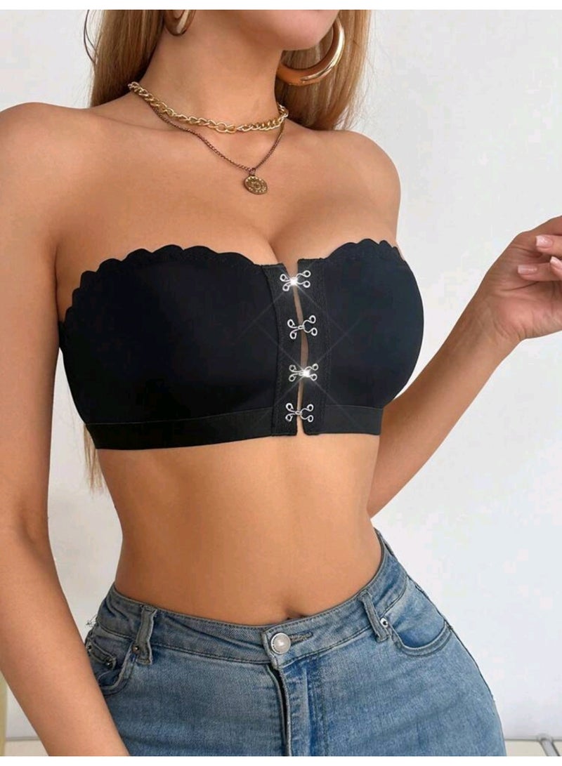 SHEIN 1Piece Women Front-Closure Bra Camisole Bralette - Image 4