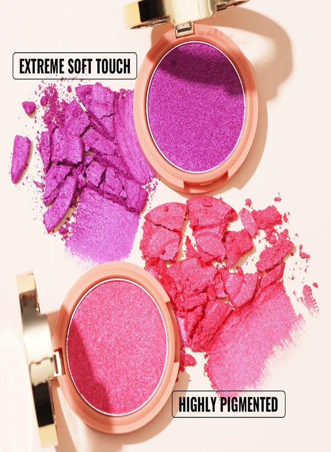 Oulac Pink Blushers for Cheeks Make up, Powder Blush For High-Pigment Colour, Long-Lasting Fade & Sweat Resistant, Vegan & Cruelty-Free, N13 Petal Blossom - Image 5