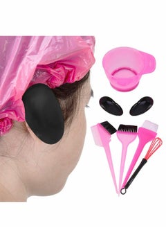 SYOSI Hair Dye Coloring Kit with Hair Color Bowl,Hair Dyeing Brush Hair Coloring Tool Kit,Dye Brush Comb,Tinting Bowl,Ear Caps,Dye Mixer  - Image 3