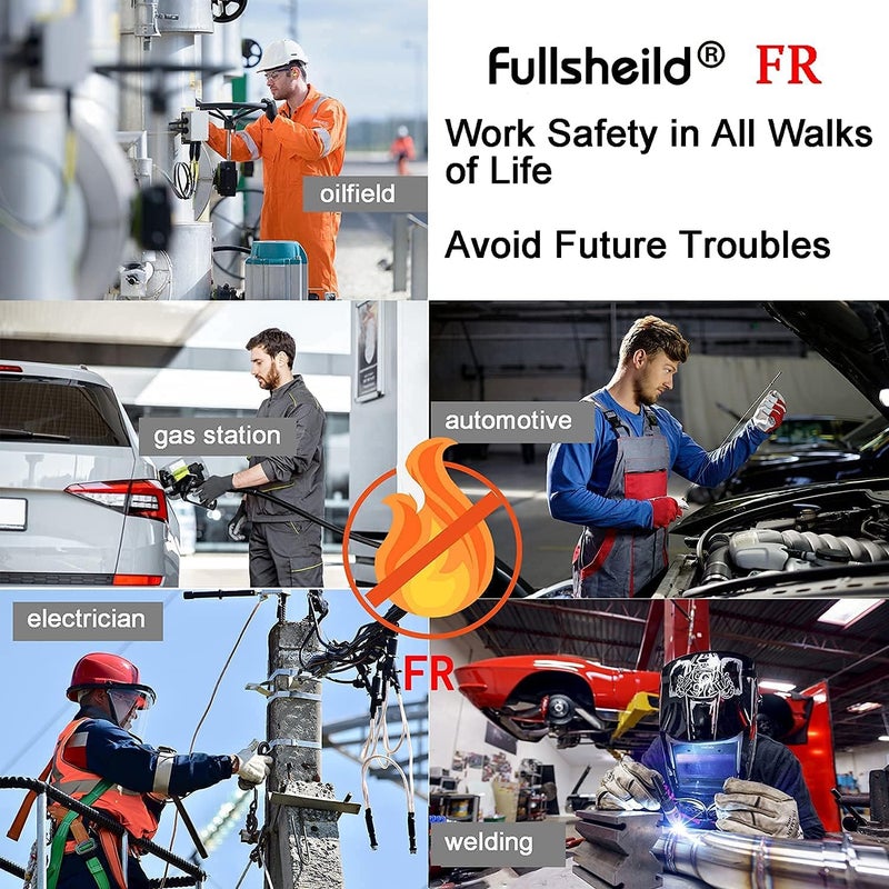 Fullsheild FR Balaclava Face Mask Flame Resistant Balaclava FR Mask for Men Arc Rated NFPA2112 CAT2 Cover Hood for Welding - Image 4