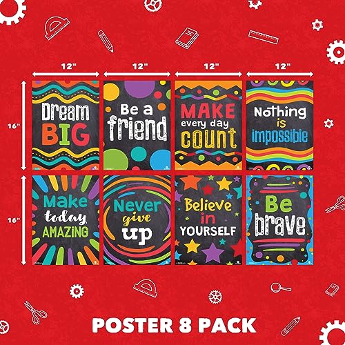 Sproutbrite Classroom Decorations - Motivational Posters for Teachers - inspirational Bulletin Board and Wall Decor for Pre School, Elementary and Middle School - Image 2