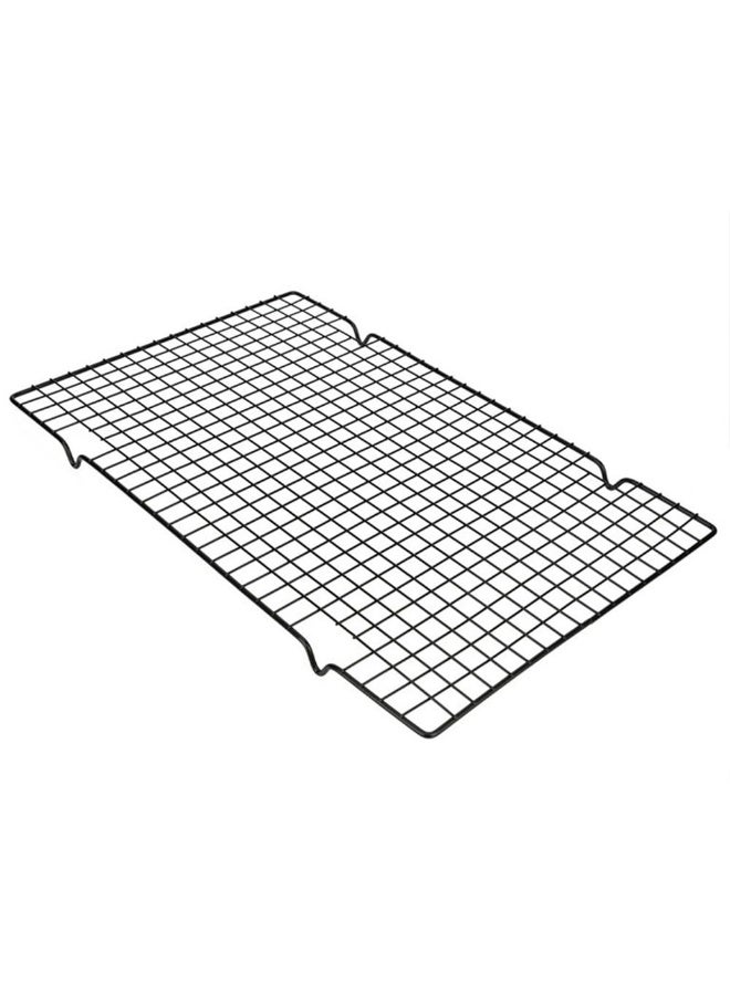 Metal BBQ Grill Mesh Grilling Net, 16 x 10 inch (40 x 25 cm), Black - Image 1