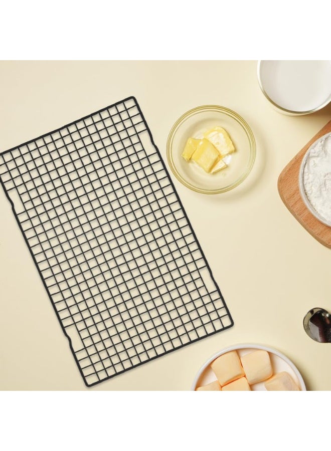Metal BBQ Grill Mesh Grilling Net, 16 x 10 inch (40 x 25 cm), Black - Image 4