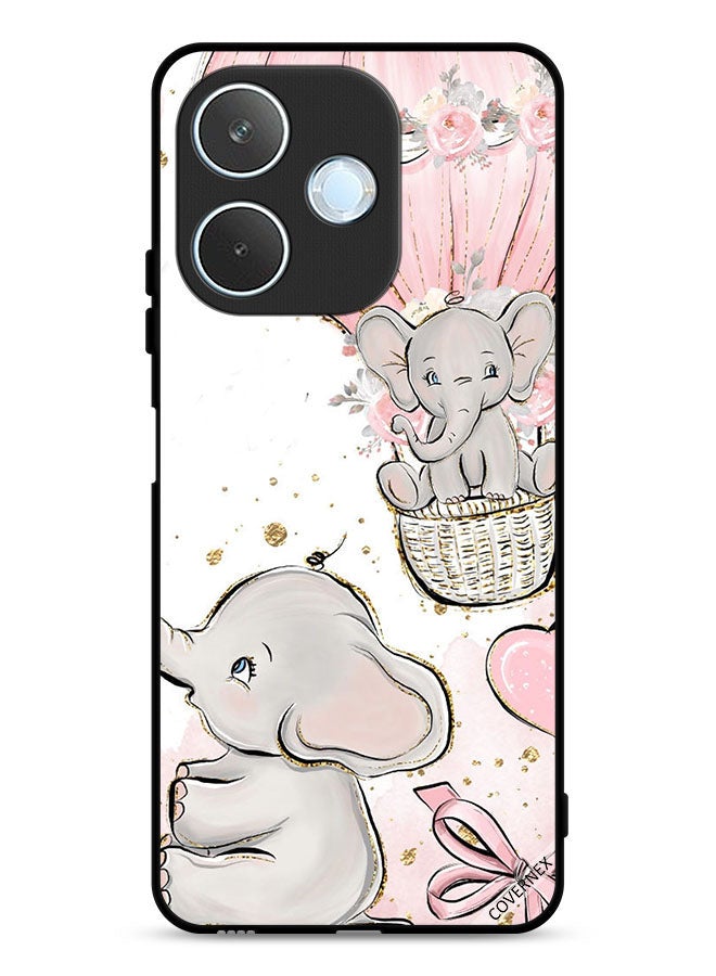 Covernex Oppo A5 Pro Protective Case Cover Baby Elephants Art - Image 1