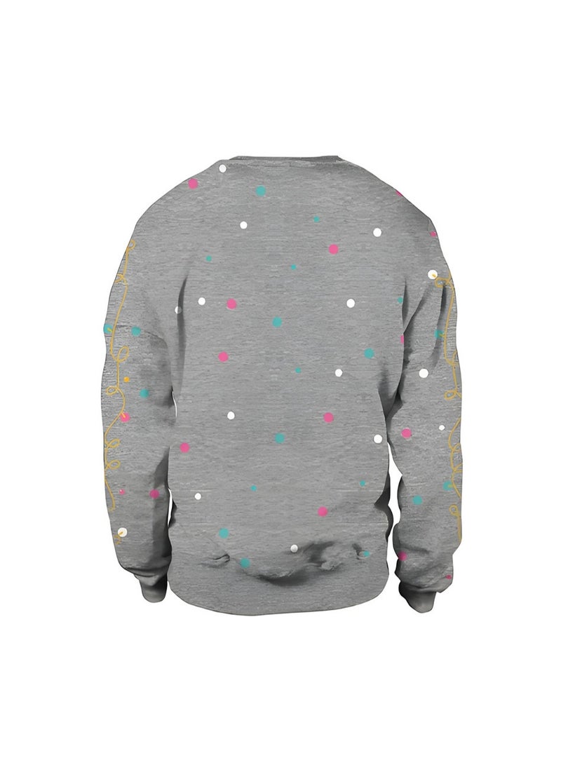 إسكدنيا جنس واحد عيد الميلاد القفز سترة مطبوعة سترة سترة الخريف الشتاء قمم الملابس - Image 2