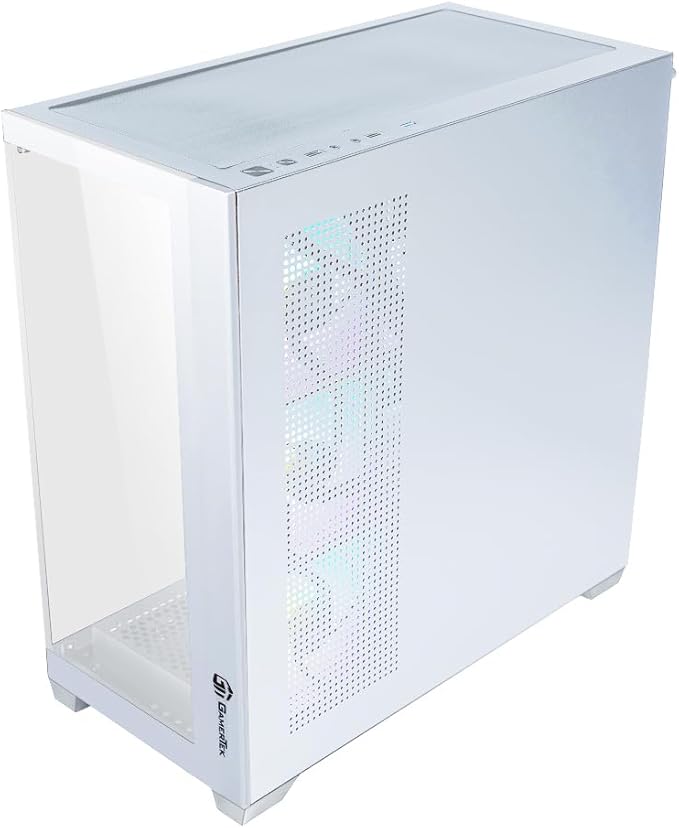 GamerTek Stellar MID Tower ATX Gaming Case - White
