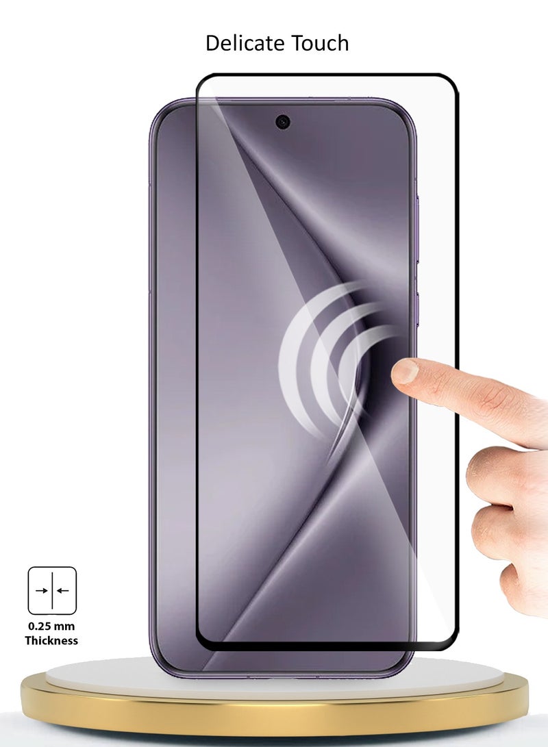 Wtech Huawei Pura 70 Pro / Pura 70 Pro+ / Pura 70 Pro Plus 5G 2024 Premium E2E Full Glue Full Cover Tempered Glass Screen Protector (MSGECN) - Clear/Black - Image 3