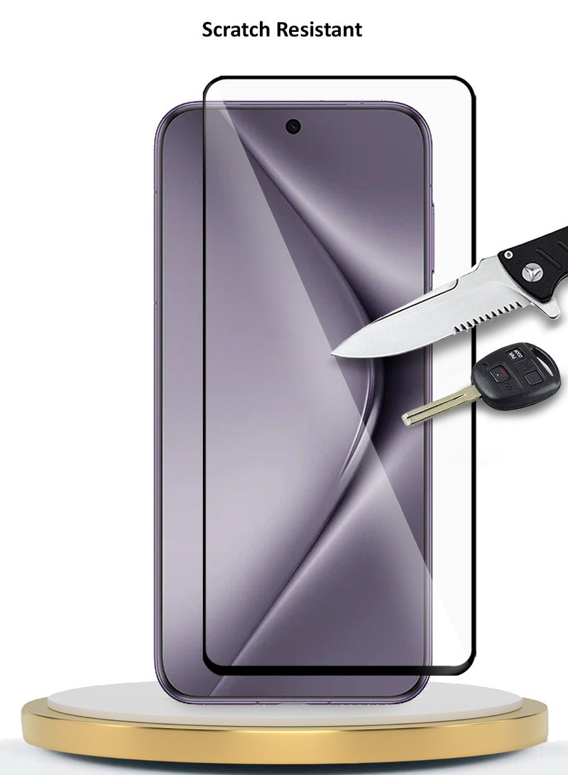 Wtech Huawei Pura 70 Pro / Pura 70 Pro+ / Pura 70 Pro Plus 5G 2024 Premium E2E Full Glue Full Cover Tempered Glass Screen Protector (MSGECN) - Clear/Black - Image 4