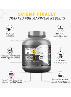 MUSCLEBLAZE MuscleBlaze Biozorb Iso-Zero, Low Carb  (Ice Cream Chocolate, 5lbs / 2.27kg)  - Image 4