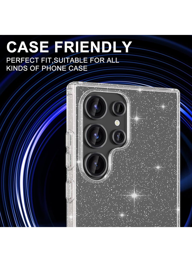Theodor Samsung Galaxy S25 Ultra 5 Pcs Camera Lens Protector With 9H Tempered HD Glass Camera Cover Anti Scratch Aluminum Alloy Camera Ring, Phantom Black  - Image 5