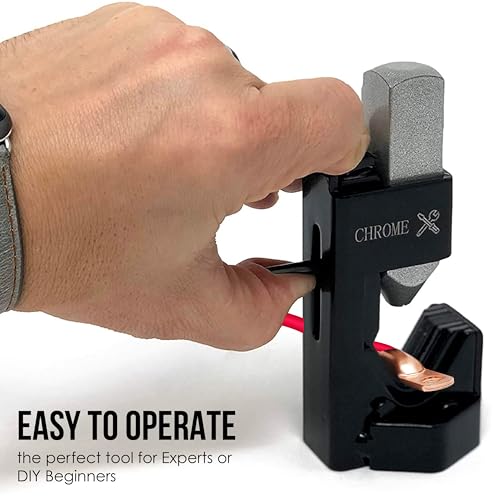 Chromex Battery Cable Lug Crimper - Hammer Crimping Tool with Storage Pouch - Image 2