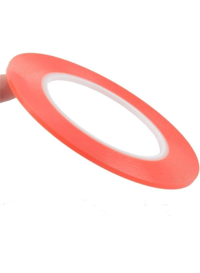 Double-Sided Adhesive Transfer Tape – Red Film Clear Acrylic – 4mm x 25m, No-Trace, Heat Resistant, Strong Bond – Ideal for Laptop & Phone LCD Repair, Electronics, Crafts & LED Strips  - Image 4