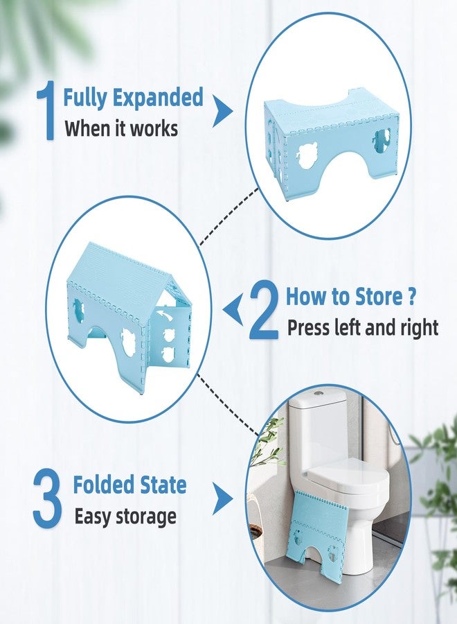 Baithem Foldable Toilet Stool (Blue) - Image 3