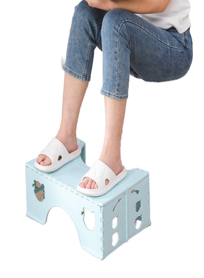 Baithem Foldable Toilet Stool (Blue) - Image 1
