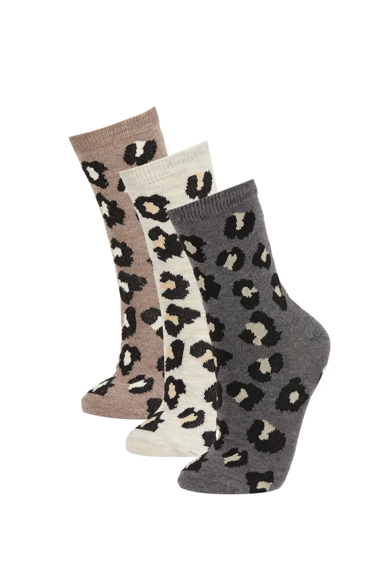 ديفاكتو Woman 3 Piece Cotton Long Socks
