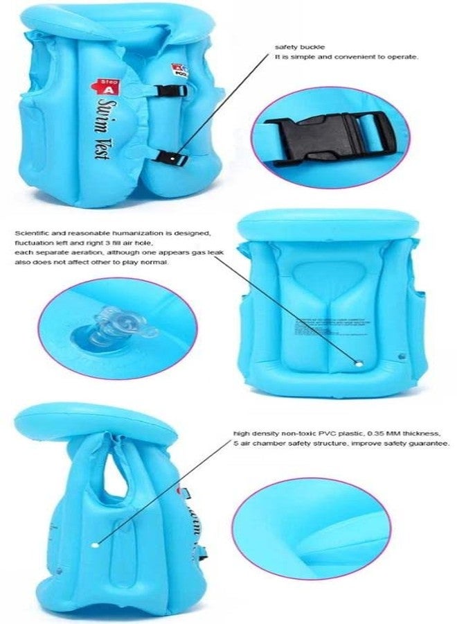 OANGO Inflatable Swimming Arm Ring Swimming Jacket School Children Swim Vest Life Jacket for Swimming Pool (Pack of 1) - Image 4