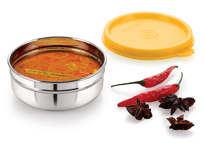 STEELLOCK Stainless Steel Airtight Container | Leak Proof Container/Storage/Lunch Box with Lid | BPA Free, Durable & Rust-Proof | SL-21-set of 4, 200ml each, Multicolor - Image 4