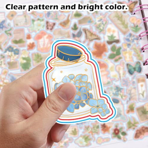 FunBlast Pvc Kawaii Stickers Set 16 Sheet (100+ Pcs) Diy 3D For Girls, Aesthetic Sticker, Journaling, Scrapbooking, Cute (Flowers 4X4=16 Sheetsself-Adhesive, Wall, 10 Cm, 19 Cms) - Image 5