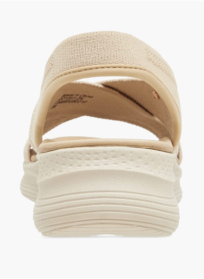Le Confort Women Flyknit Textured Cross Strap Sandals with Backstrap  - Image 5