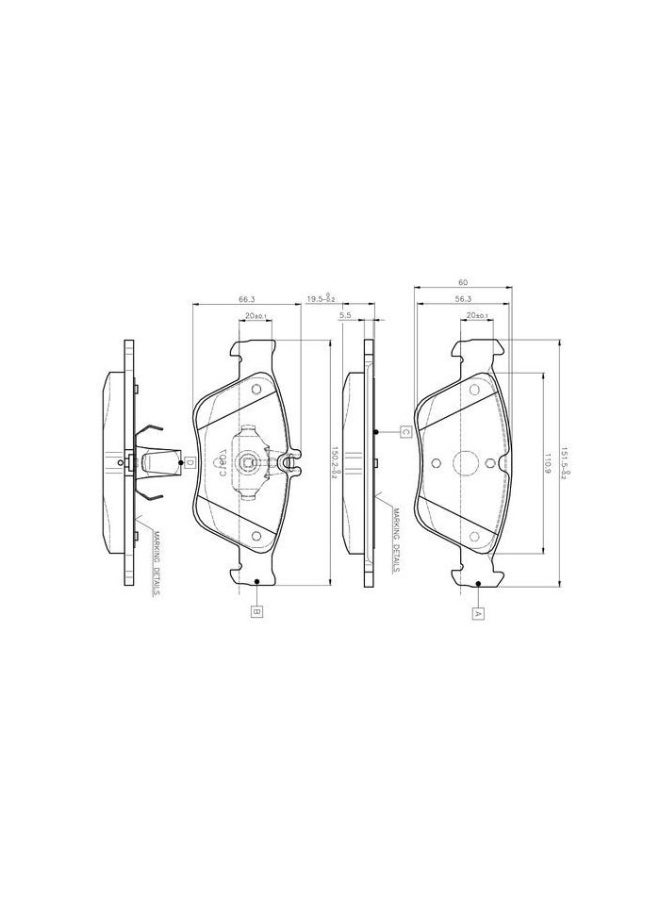 BOSCH Brake Pad - BOSCH - 0 986 TB2 033