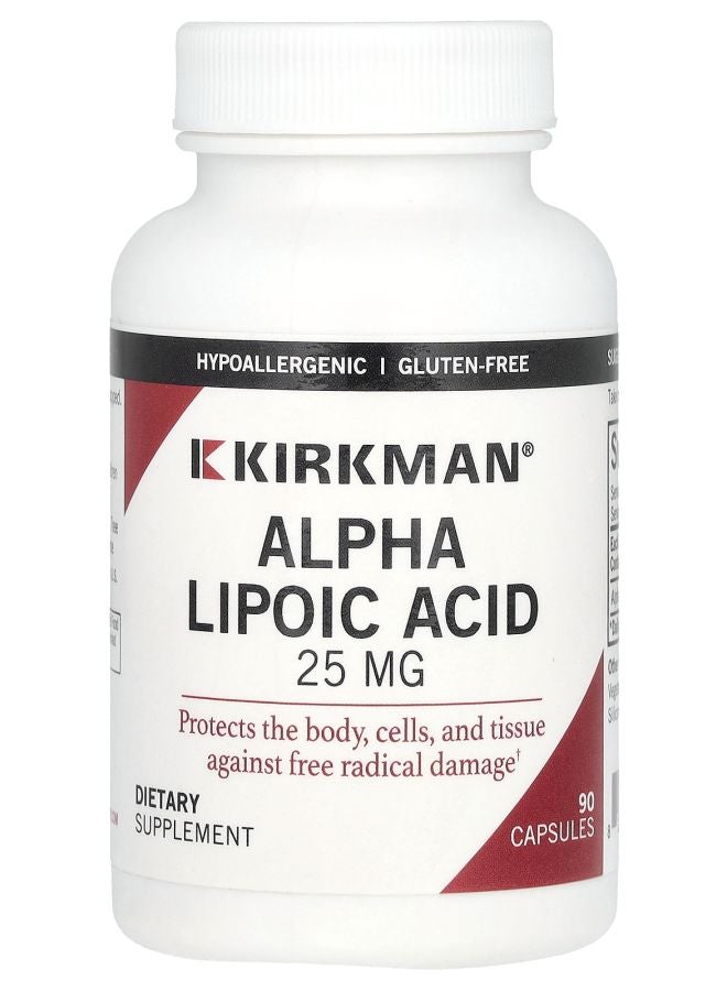 Kirkman Labs Alpha Lipoic Acid 25 mg 90 Capsules