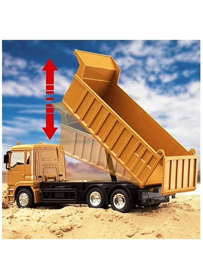HEXABEX Unloading truck 8 -way factories Remote Control Truck RC Construction Dump Truck Toy for Boys Sound and Lights Electric Car Gift High Speed Car Racing Car Off-road Vehicle Car Educational Toys  - Image 5